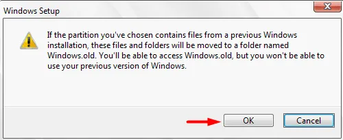 ファイルは古いデバイスから Windows.old になります。