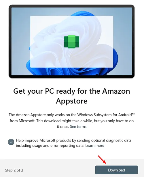 Amazon App Store 用にコンピューターを準備する