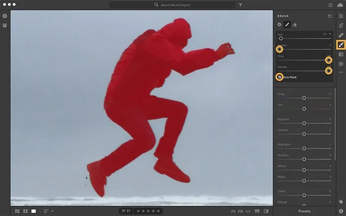 Come trasformare una foto in una silhouette con Photoshop Lightroom - Maschera automatica