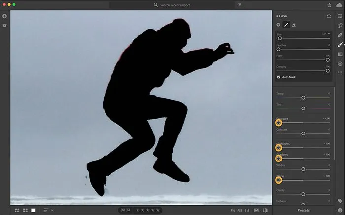 Come trasformare una foto in una silhouette usando Photoshop Lightroom - Scurisci