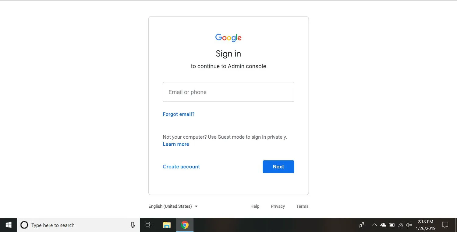 Connectez-vous à votre compte Google si vous n'êtes pas déjà connecté