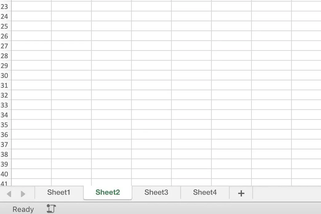 Capture d'écran d'Excel montrant différentes feuilles de calcul