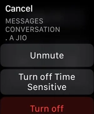 Apple Watch 通知のミュート解除