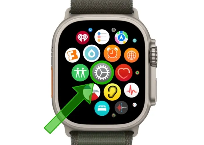 Apple Watch Ultra 設定アプリ