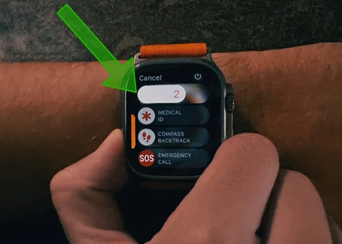 Apple Watch Ultra Conto alla rovescia della sirena