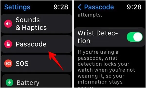 Apple Watch-polsdetectie