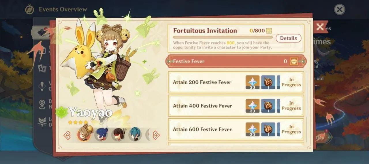Gracze mogą odebrać swoje darmowe cztery gwiazdki z Fortuitous Invitation (zdjęcie za pośrednictwem Genshin Impact)