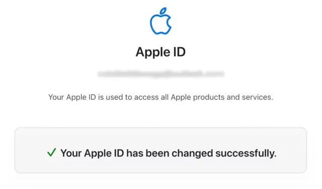 Apple ID とパスワードを変更する方法