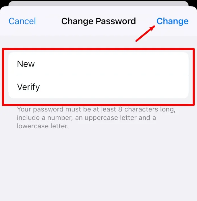 Apple ID パスワードの変更 新規