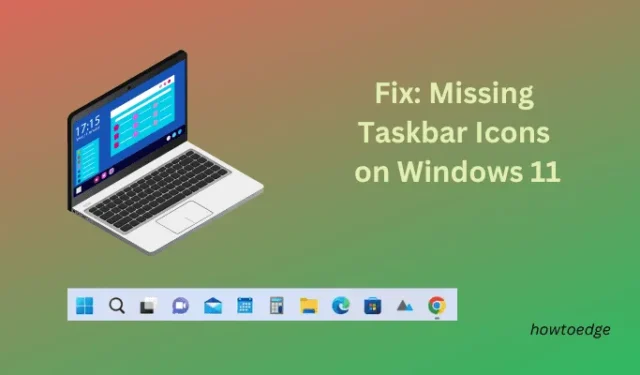 Como restaurar ícones ausentes da barra de tarefas no Windows 11