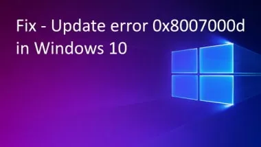 Windows 11/10 で更新エラー 0x8007000d を修正する方法