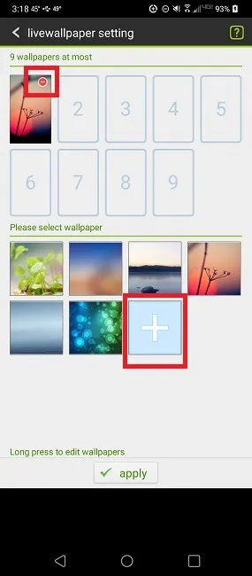 Androidの各画面に異なる壁紙を追加する方法 Gomultiple Add