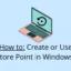 Cómo crear un punto de restauración en Windows 11