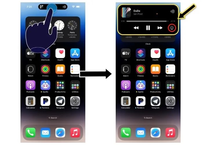 Iphone iOS16 音楽コントロール 2