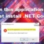 Para ejecutar esta aplicación, debe instalar .NET Core [Fijar]