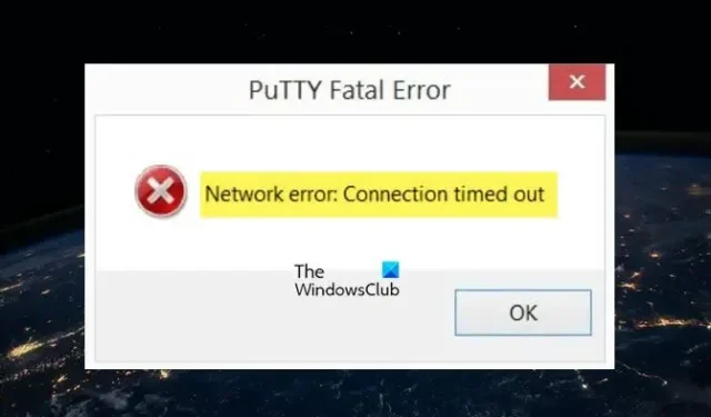 Correggi l’errore irreversibile di PuTTy, errore di rete su computer Windows