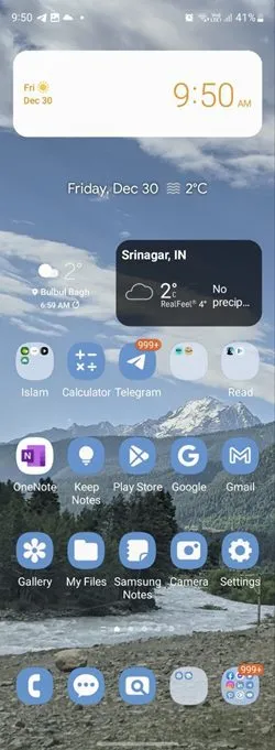 Icone dell'app della tavolozza dei colori dello sfondo Samsung