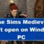Los Sims Medieval no se abre en PC con Windows