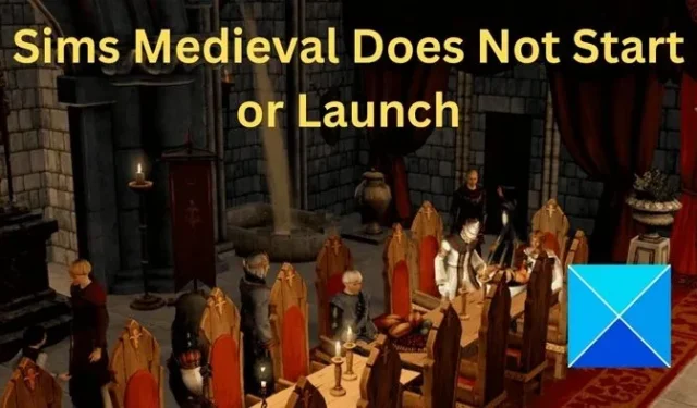 Arreglar Sims Medieval no se inicia o inicia en una PC con Windows