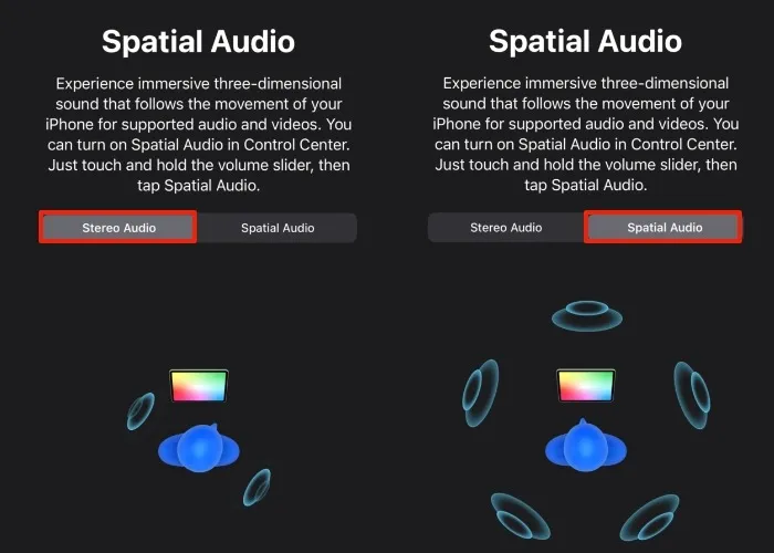 Spatial Audio Stereo Vs Spatial Test