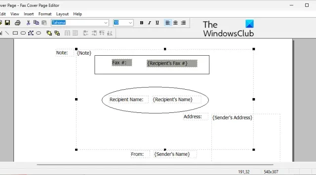Windows 11 で Fax Cover Page Editor を開いて使用する方法