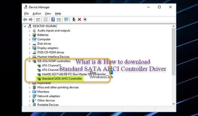 표준 SATA AHCI 컨트롤러 드라이버 정의 및 다운로드 방법