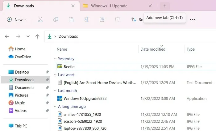 Waarom Windows11 File Explorer-tabbladen upgraden