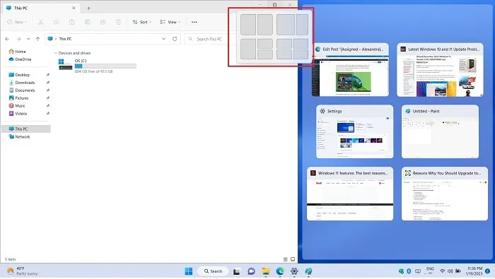 Por que atualizar os layouts de snap do Windows11