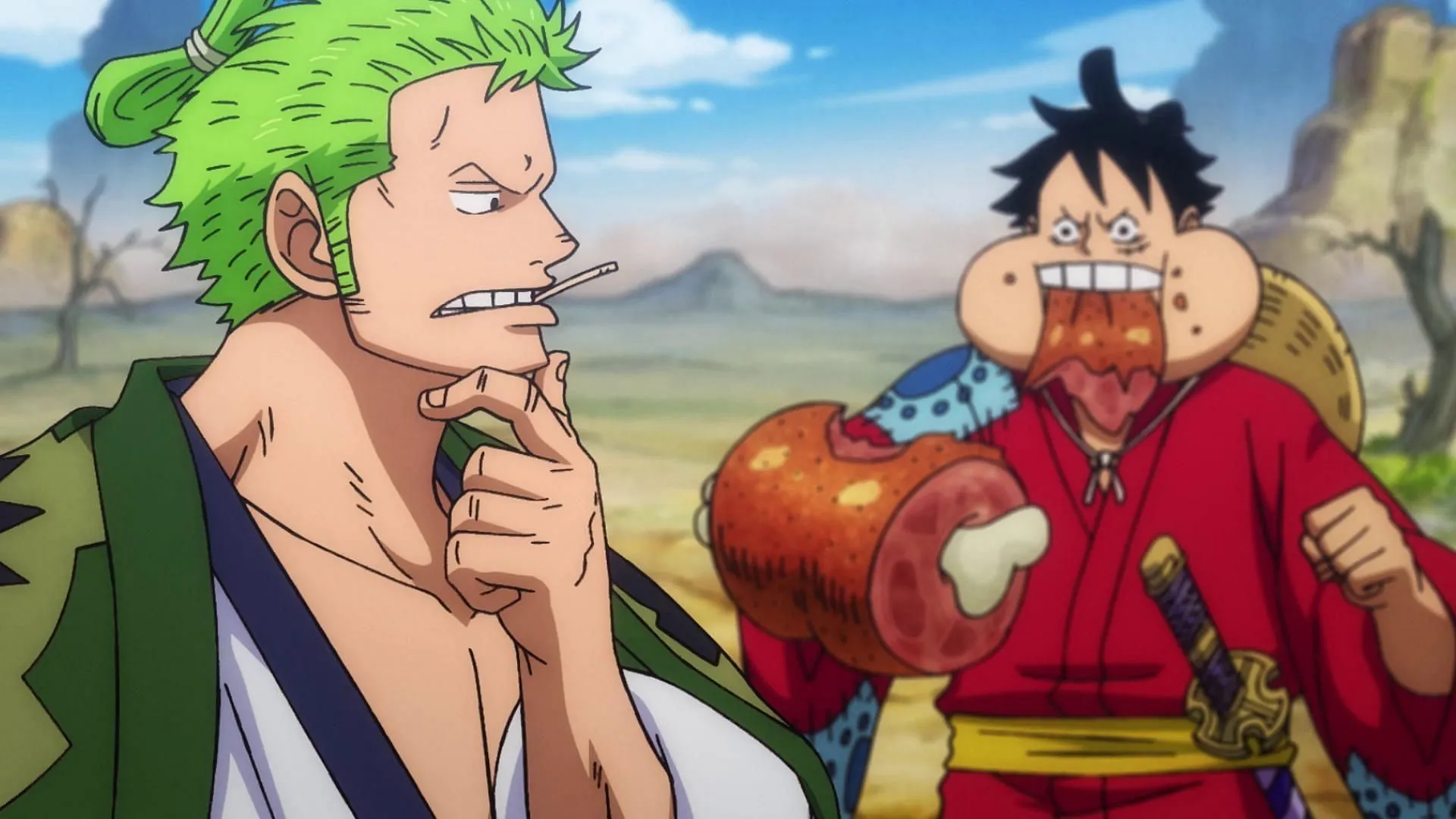 Luffy와 Zoro의 상호작용은 귀중합니다(Toei Animation, One Piece를 통한 이미지).