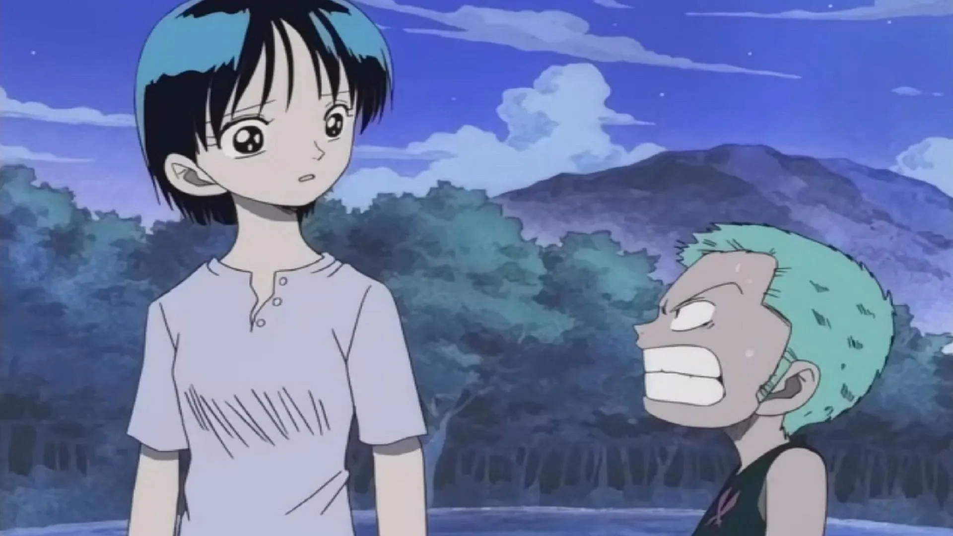 Kuina와 Zoro (Toei Animation, One Piece를 통한 이미지)