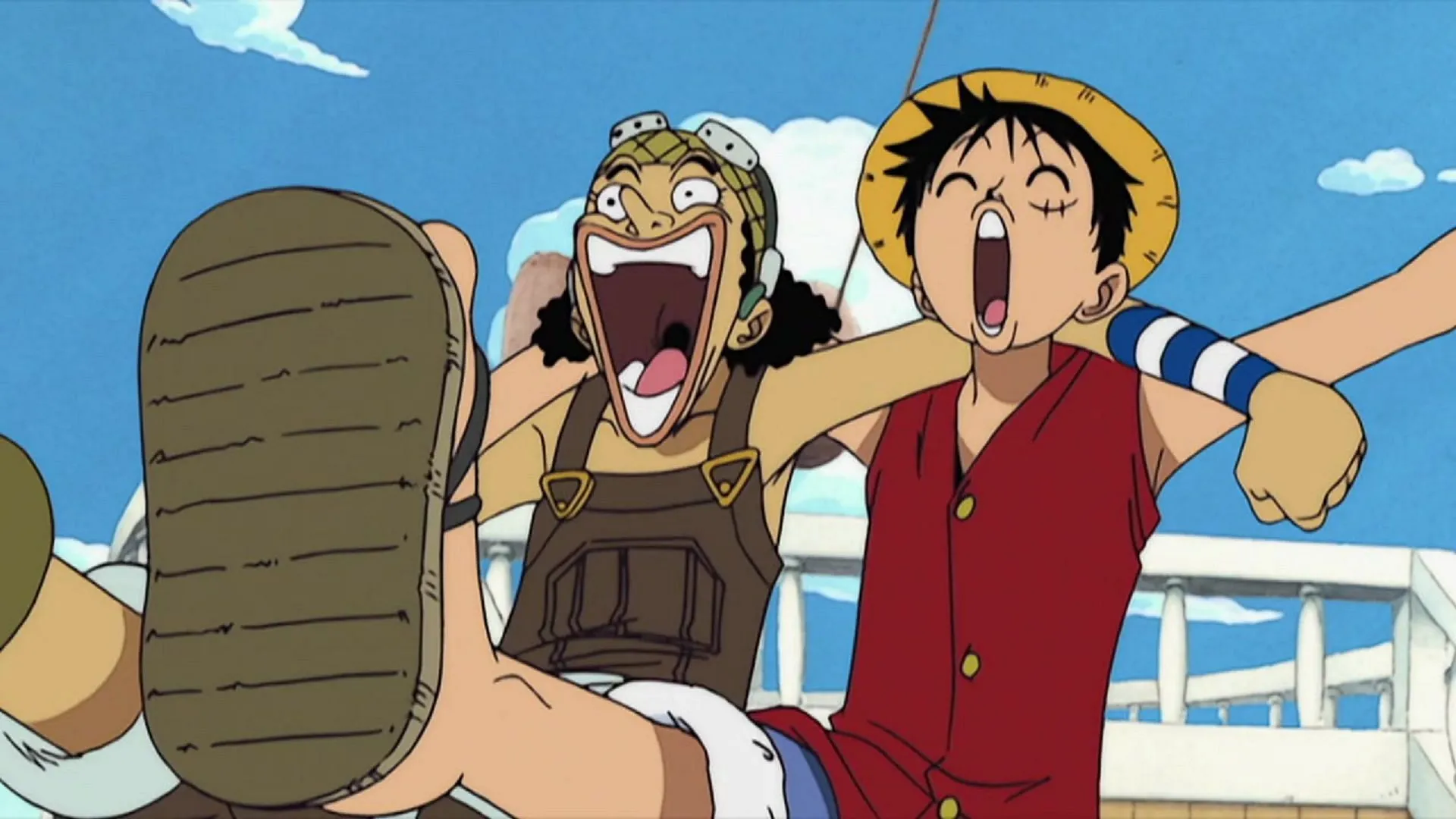 Usopp y Luffy (Imagen vía Toei Animation, One Piece)