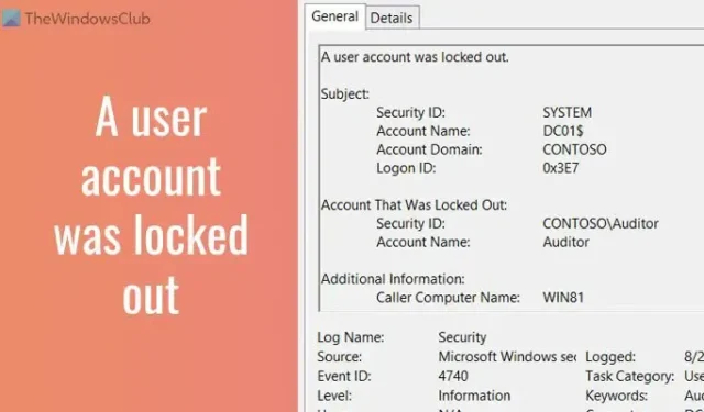 Consertar Uma conta de usuário foi bloqueada no Windows 11/10