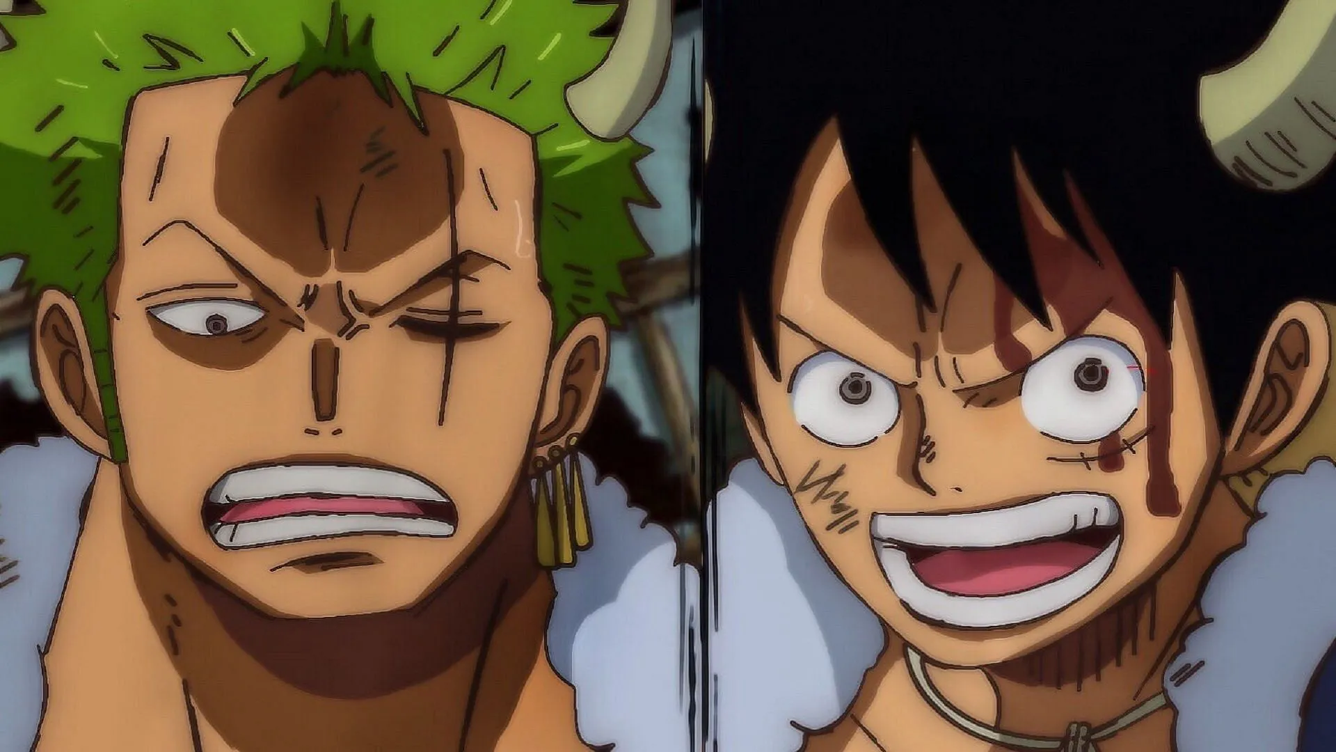 Zoro en Luffy (Afbeelding via Toei Animation, One Piece)