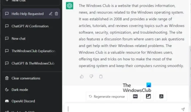 Windows 11/10용 ChatGPT 데스크톱 앱