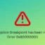Fix Exception Breakpoint foi atingido, Erro 0x80000003