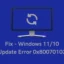 Come correggere l’errore 0x80070103 in Windows 11/10