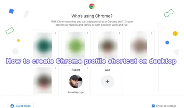 Comment créer un raccourci de profil Chrome sur le bureau