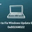 Como corrigir o erro de atualização do Windows 0x80244022