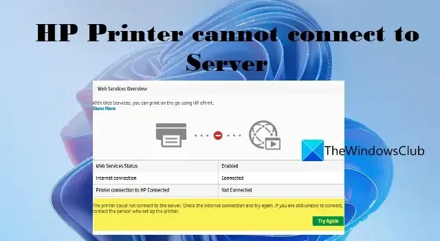 HP 打印機無法連接到服務器 [已修復]