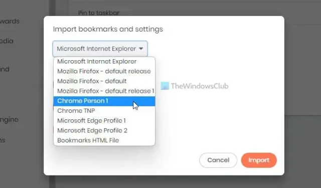 Chrome および Firefox から Brave ブラウザにブックマークをインポートする方法