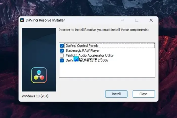Installer DaVinci Resolve sous Windows