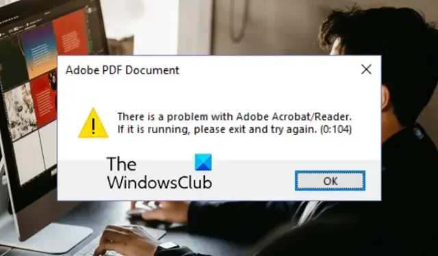 Há um problema com o Adobe Acrobat/Reader