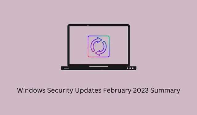 2023 年 2 月の Windows セキュリティ更新プログラムの概要