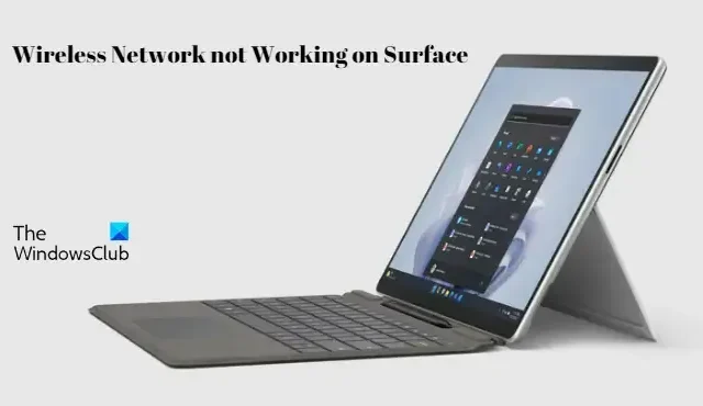 A rede sem fio funciona em outros dispositivos, mas não no Surface