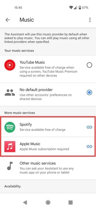 Android 向け Google マップに新しい音楽サービスを追加します。