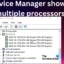 Der Geräte-Manager zeigt mehrere Prozessoren in Windows 11/10 an