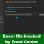 Excel sigue bloqueando la inserción de archivos
