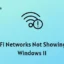 Wi-Fi-netwerken repareren die niet verschijnen op Windows 11