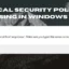 Windows 10/11 にローカル セキュリティ ポリシーがありません