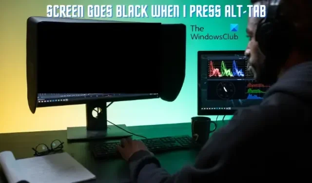 Der Bildschirm wird schwarz, wenn ich in Windows 11 Alt-Tab drücke